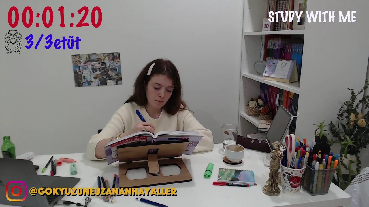 BİRLİKTE DERS ÇALIŞIYORUZ // STUDY WİTH ME