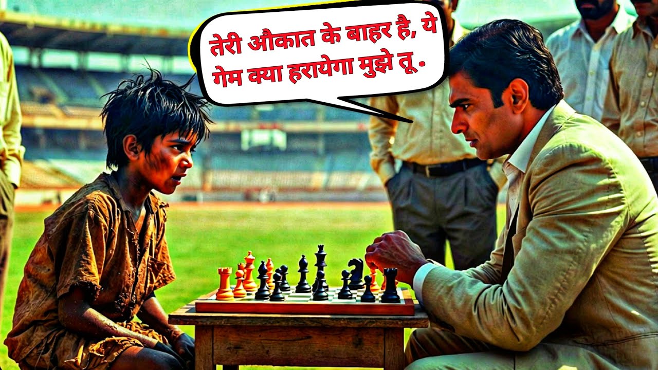 कैसे कुड़ा बिनने वाला लड़का करोड़पती आदमी को चेंस Comption के लिये चुनौती देता है।