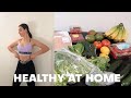 Staying Healthy at Home: grocery shopping, workout, meals