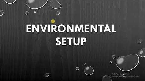 Environmental Setup For Bootstrap