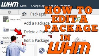 how to edit a package in whm [easy method] ☑️