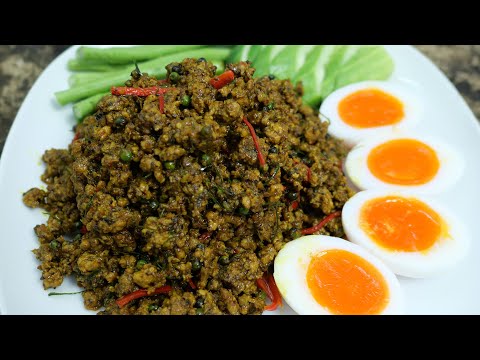 วิธีทําคั่วกลิ้งหมูสับ หอมจนข้างบ้านต้องบ่น สูตรทำกินเองที่บ้านผัดแห้ง ๆ  | เสือหิวChannel