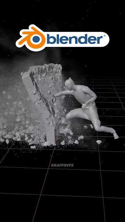 Destruction   Rebar deformation | Tutorial on Patreon🔥(RBD Lab addon for Blender)