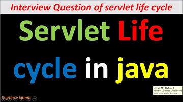 #lifecycleofservlet     Life cycle of servlet | Interview question in servlet