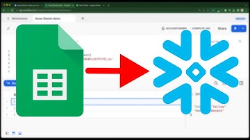 How to load a CSV from Google Sheets to Snowflake