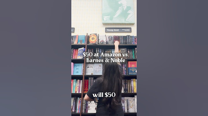 Spending $50 at Amazon v. Barnes & Noble