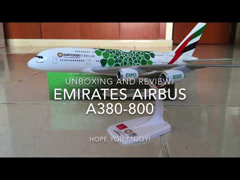 Emirates Airbus A380-800 Scale 1:250 (A6-EEW) Green Expo