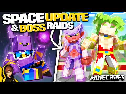 I UPDATED Space & Added BOSS RAIDS to MINECRAFT!! | Dragon Block Noea v1.0