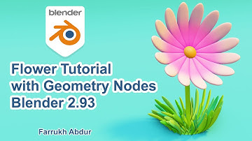Flower with Geometry Nodes Tutorial Easy | Blender 2.93