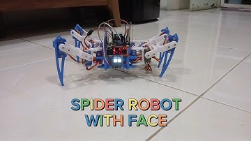 Quadruped Spider Robot with Face (Arduino Nano and OLED Display)