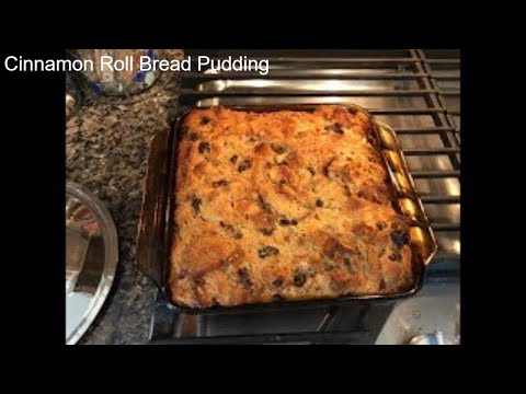 Ambrosia Cinnamon Roll Bread Pudding