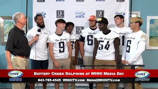 WHHI NEWS | Terrance Ashe, Battery Creek Dolphins Football Team | Media Day 2022 | WHHITV Sports