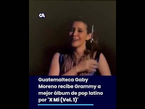 Guatemalteca Gaby Moreno recibe Grammy a mejor álbum de pop latino por 'X Mi Vol  1'