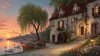 1940's calm night in the summer | soft vintage oldies playing in another room | relax, sleep screenshot 2