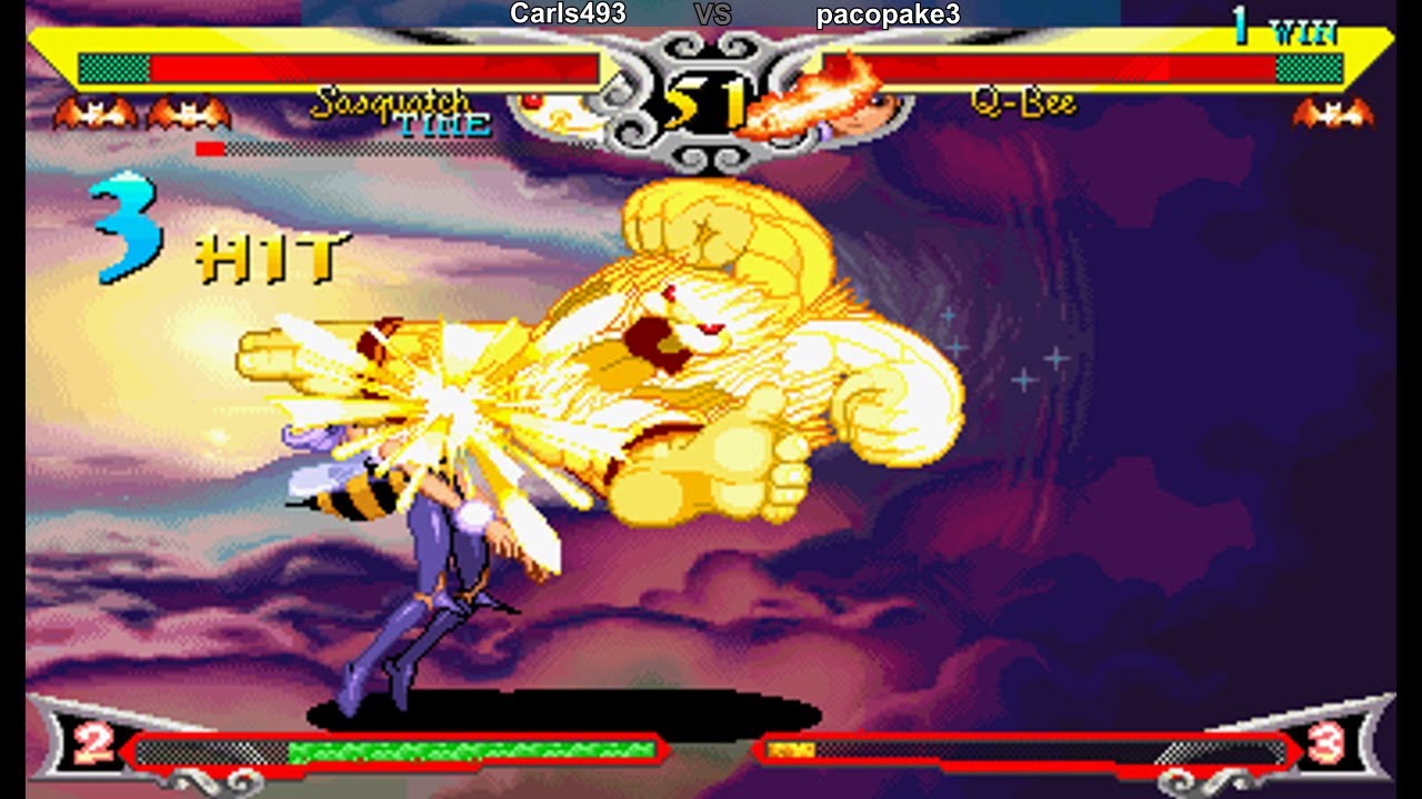 Vampire Savior (Fightcade): Online Match #27: Carls493 Vs