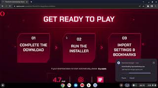 How to install OperaGX on a Chromebook