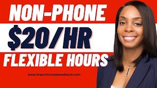 $20/hr Non-Phone Work from Home Jobs w/ Flexible Hours screenshot 4