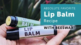 The Best Beeswax Lip Balm Recipe | How to Make Lip Balm | Easy DIY Project