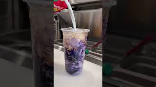 Fresh taro bubble tea #shorts