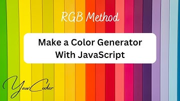 Random Color Generator Using HTML CSS & JavaScript | Tutorials