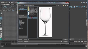 Maya Revolve a Wine Glass in Maya Tutorial