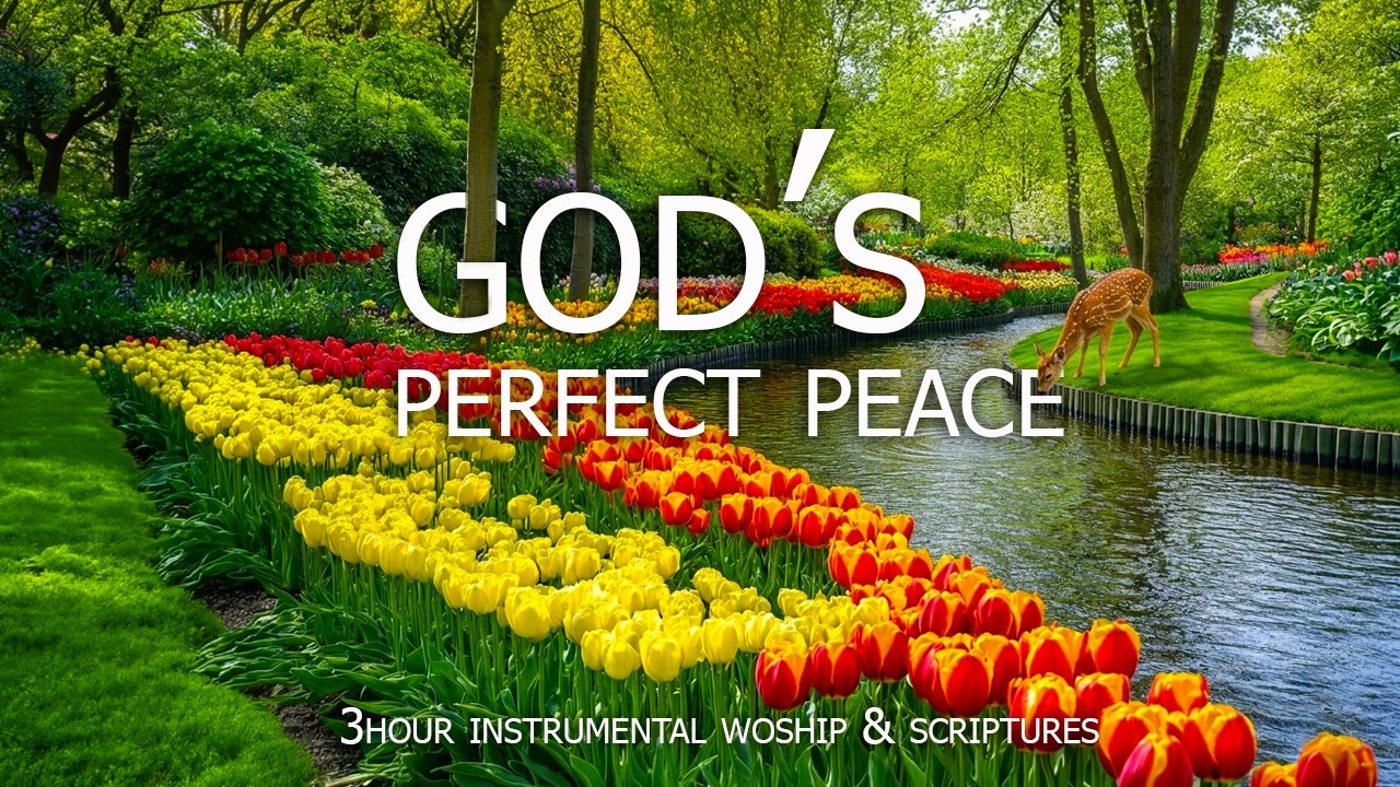 PERFECT PEACE OF GOD : Soothing Worship Piano & Powerful Bible Verses With Beautiful Nature Scene