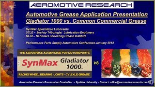 STLE / NGLI Advanced Grease w/ DLA  Performance Application - Aeromotive Research screenshot 4