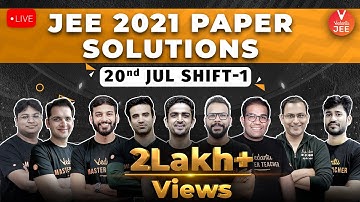 JEE Main 2021 Question Paper Solutions 🧐 [20th July Shift-1] | JEE 2021 Question Paper | Vedantu JEE