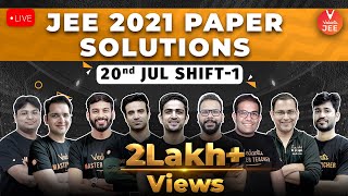 JEE Main 2021 Question Paper Solutions ? [20th July Shift-1] | JEE 2021 Question Paper | Vedantu JEE