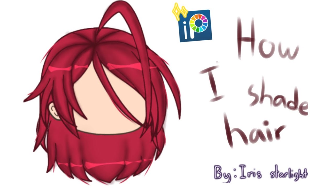How I shade hair. ll tutorial ll gachalife x ibispaint ll YouTube