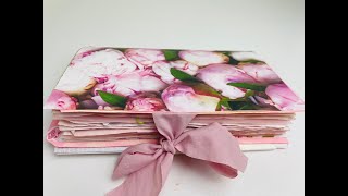 Shabby Chic Folio Junk Journal Flip Through