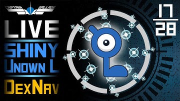 LIVE Shiny Unown L after 20 DexNavs | Shiny Unown Quest [17/28] // Pokémon Alpha Sapphire