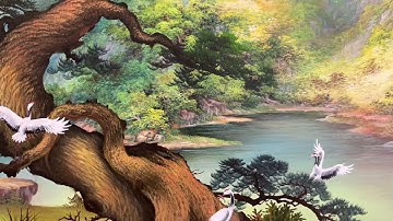 Tùng hạc diên niên. Kích thước lòng tranh 1,38m x 2,25m . Giá 5,500,000đ. Sdt đặt tranh 0383974387