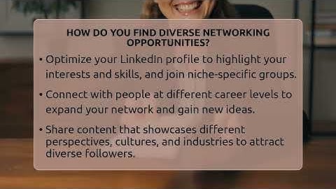 How Do You Find Diverse Networking Opportunities? - Everyday-Networking