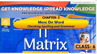 Celebrity IT MATRIX CLASS-6 CH-2 PART-2 MORE ON WORD Wealth