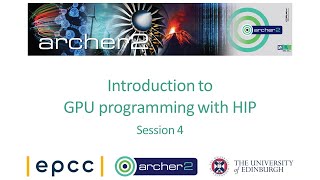 ARCHER2: Introduction to GPU programming with HIP - Session 4 Profile