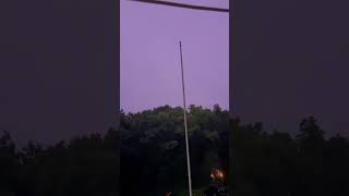 Lightning Strike Just Across The Street