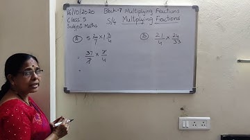 Date:17/10/2020Class:5Subject: Maths Block:7 Multiplying fractionsS4 multiplying fractions