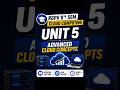 🔥 Scoring Unit of Cloud Computing? | Unit 5 Important Topics 🎯 #shorts #viral #trending #rgpv #exam