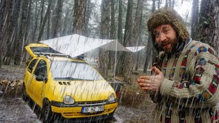 130 Gün Sonra Yağmurlu Ormanda Kamp Yapmak Car Camping