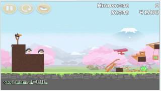 Sakura Ninja フジテレビ  - Level 08 ~ 3 Star Strategy  [Angry Birds FujiTV] screenshot 3