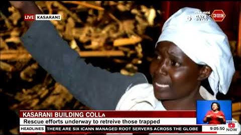 Kasarani building collapse | Resuce efforts underway to retrieve those trapped