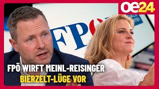 Bierzelt-Eklat: FPÖ erhebt schwere Vorwürfe gegen Meinl-Reisinger