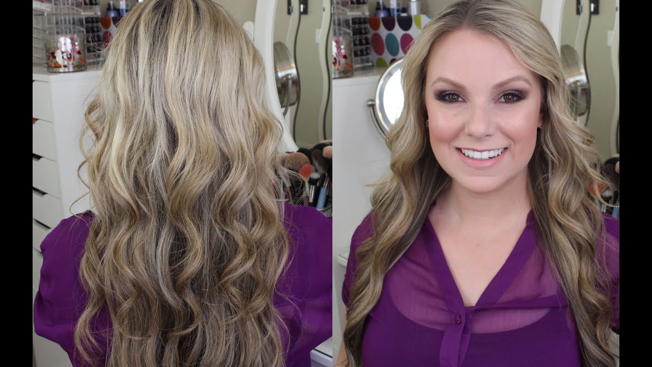 Mermaid Hair Curling Wand Hair Tutorial YouTube