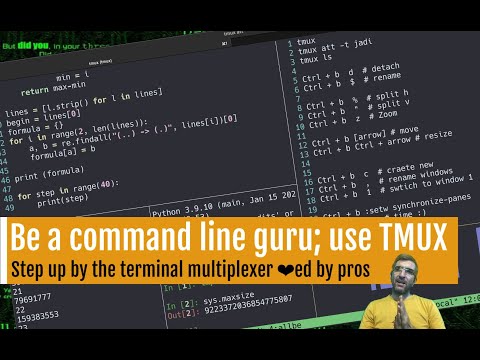 Step Up & use Tmux; The  terminal multiplexer on steroids