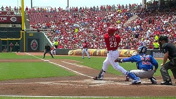 CHC@CIN: Pena opens the scoring with an RBI double