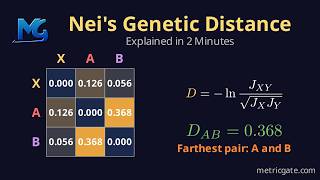 Information Nei's Genetic Distance: Allele Frequencies to One Number Update