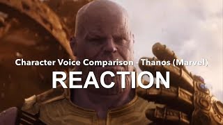 Mr. Jørgensen Reacts To: Character Voice Comparison - Thanos (Marvel)