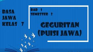 MATERI GEGURITAN KELAS 7   BAB 1 SEMESTER 2