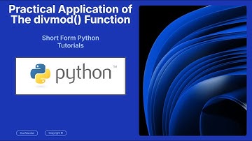 Practical Python divmod() Function Tutorial | Quotient & Remainder with Real Examples